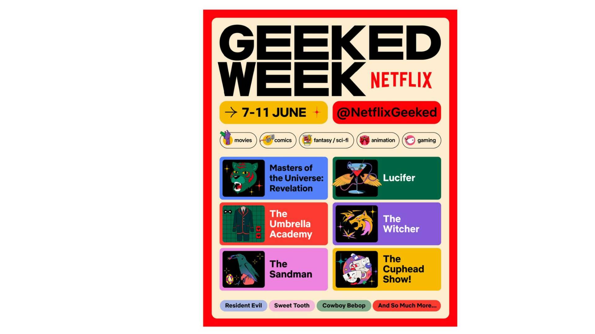 Netflix annuncia l'evento Geeked Week tante novità in arrivo